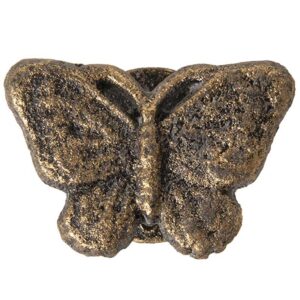 Maniglia In Ferro "Butterfly", in ferro antichizzato oro